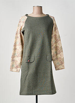 Rochie scurtă mâneci lungi mâneci lungi verde GAËLLE BARRE femeie
