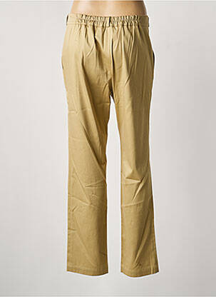 Pantalon drept talie elastică bej MON N°2 femeie