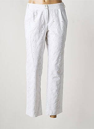 Pantalon slim buzunare alb GAËLLE BARRE femeie