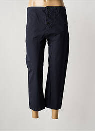 Pantalon 7/8 închidere cu fermoar sub clapetă cu nasturi albastru SOFIE D'HOORE femme
