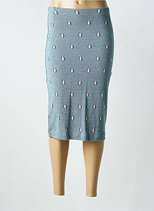 Fustă midi croială dreaptă albastru BRIC-A-BRAC femme