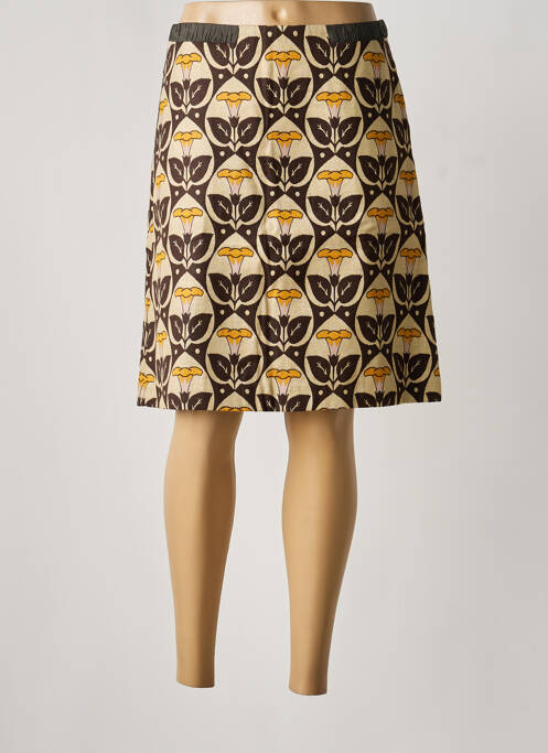 Fustă midi croială dreaptă maro HOSS femme