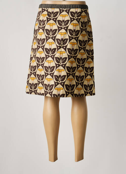 Fustă midi croială dreaptă maro HOSS femme