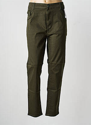 Pantalon drept elasticitate mărime normală verde VOGGO femme