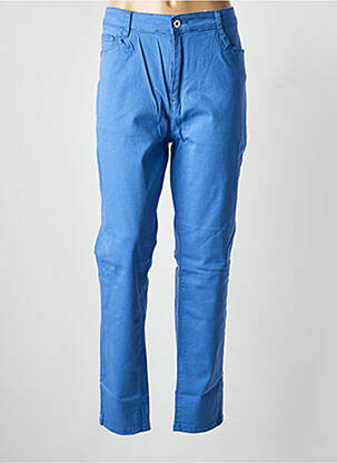 Pantalon drept elasticitate mărime normală albastru VOGGO femme