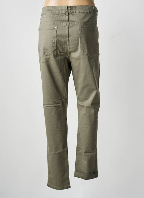 Pantalon drept elasticitate mărime normală verde VOGGO femme