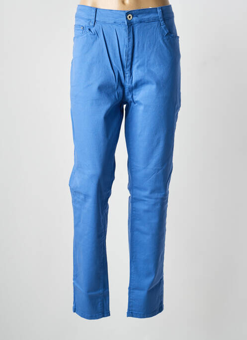 Pantalon drept elasticitate mărime normală albastru VOGGO femme