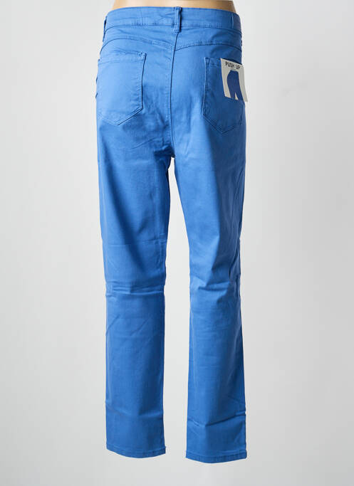 Pantalon drept elasticitate mărime normală albastru VOGGO femme