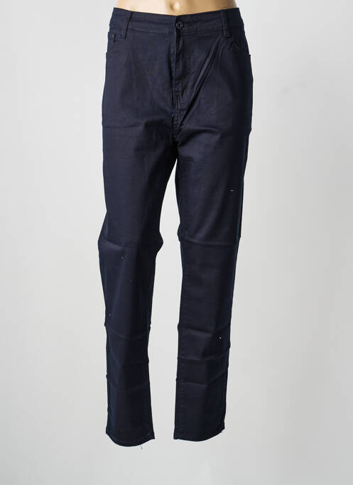 Pantalon drept elasticitate mărime normală albastru VOGGO femme