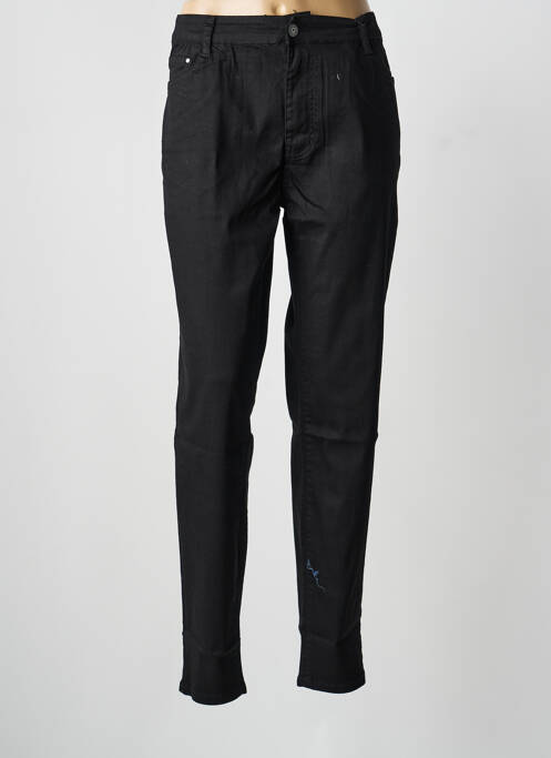 Pantalon drept elasticitate mărime normală negru VOGGO femme