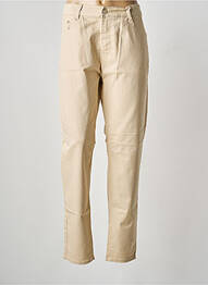 Pantalon drept elasticitate mărime normală bej VOGGO femme