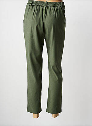 Pantalon 7/8 țesătură poplin mărime normală verde MAJOLICA femeie