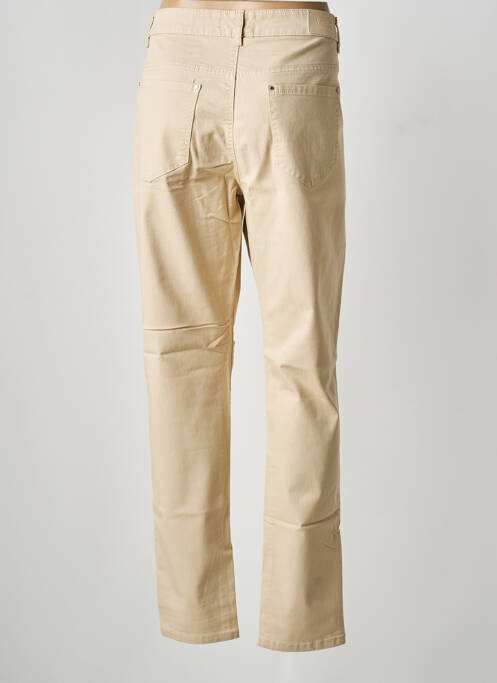 Pantalon drept elasticitate mărime normală bej VOGGO femme