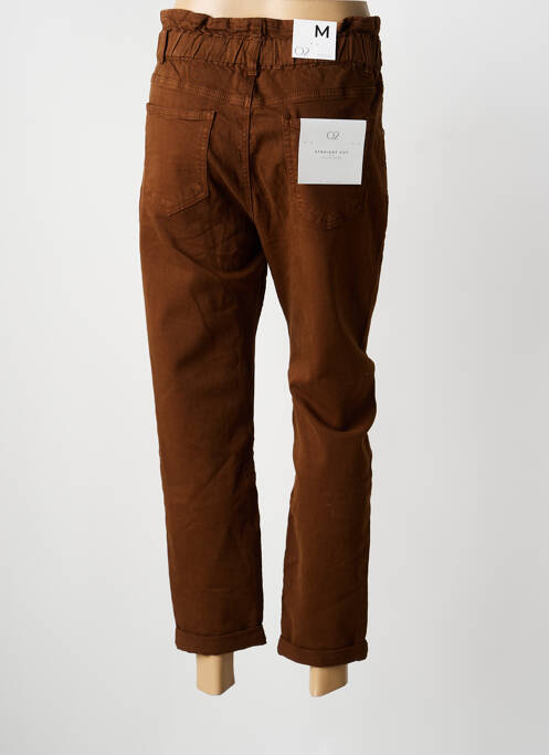 Pantalon 7/8 elasticitate mărime normală maro Q2 femme