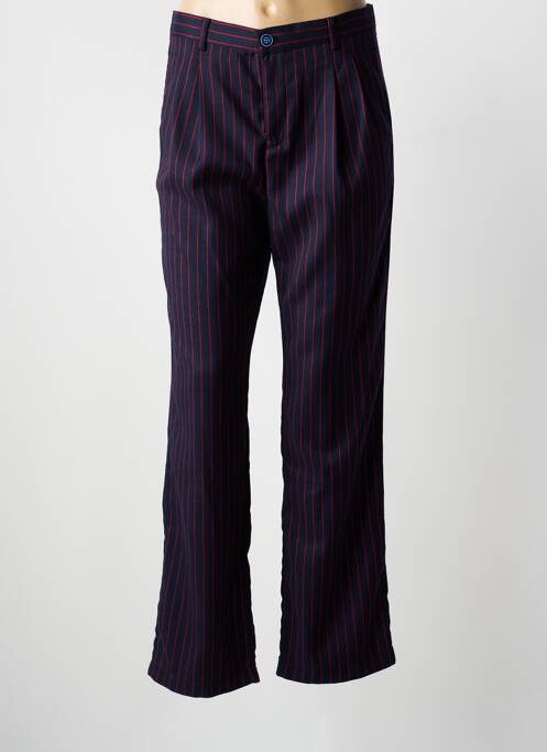 Pantalon drept țesătură poplin mărime normală albastru SARAH JOHN femme