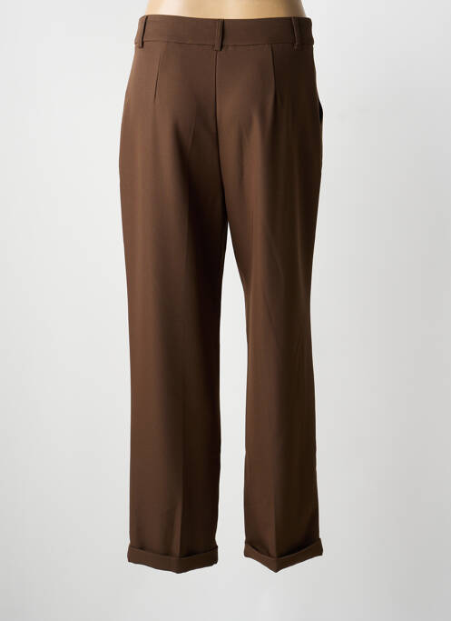 Pantalon drept elasticitate mărime normală maro DROLE DE COPINE femme