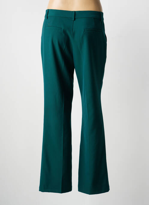 Pantalon drept țesătură poplin mărime normală verde MUSY MUSE femme