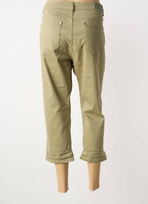 Pantalon trei sferturi elasticitate mărime normală verde VOGGO femme