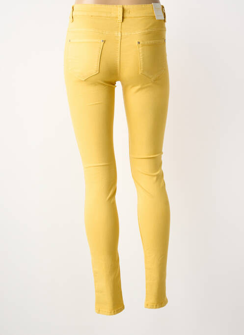 Blugi skinny țesătură brută mărime normală galben VOGGO femme