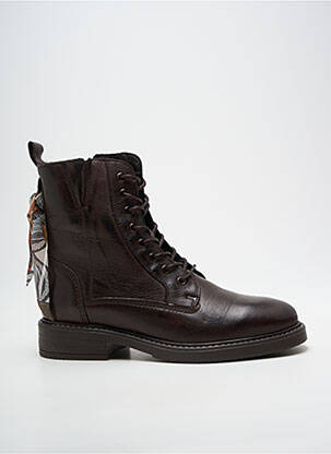 Botine/ghete toc mic toc plat până la 3 cm maro GOODSTEP femme