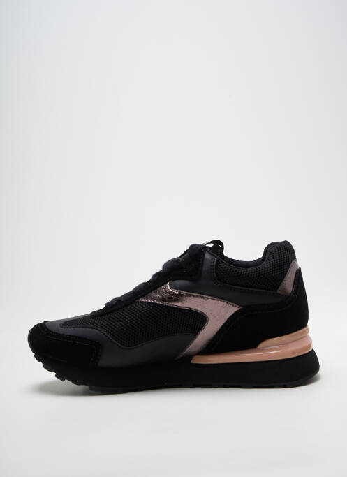 Adidași țesătură satinată toc plat până la 3 cm negru GIOSEPPO femme