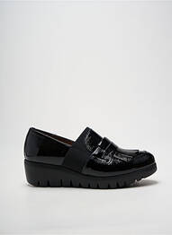 Mocasini efect șifonat toc de 4 la 6 cm negru WONDERS femme