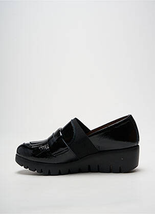 Mocasini efect șifonat toc de 4 la 6 cm negru WONDERS femeie