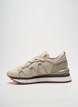 Adidași vârf rotund toc de 4 la 6 cm bej GIOSEPPO femeie