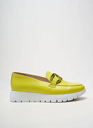 Mocasini material neted toc de 4 la 6 cm galben WONDERS femme