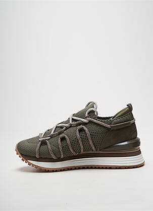 Adidași vârf rotund toc de 4 la 6 cm verde GIOSEPPO femeie