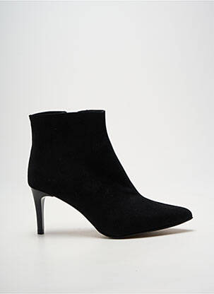 Botine/ghete vârf ascuțit toc de 7 la 9 cm negru GIULIA femeie