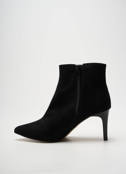Botine/ghete vârf ascuțit toc de 7 la 9 cm negru GIULIA femme