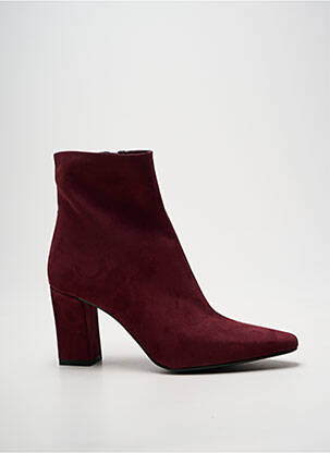 Botine/ghete vârf ascuțit toc de 4 la 6 cm violet GIULIA femeie