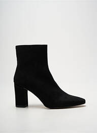 Botine/ghete vârf ascuțit toc de 4 la 6 cm negru GIULIA femme