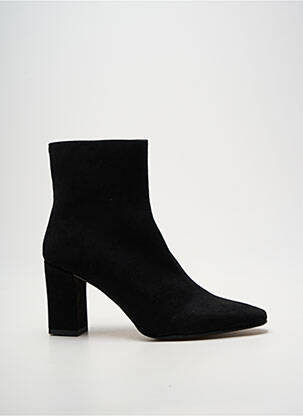 Botine/ghete vârf ascuțit toc de 4 la 6 cm negru GIULIA femme