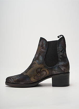 Botine/ghete țesătură satinată toc de 4 la 6 cm argintiu PINTO DI BLU femeie