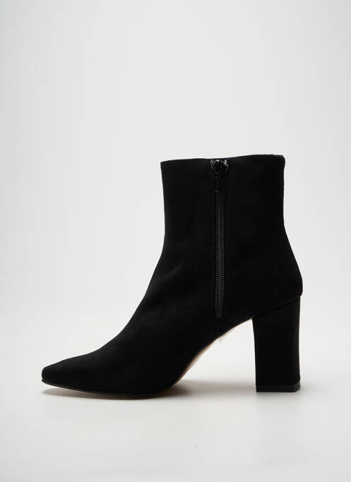 Botine/ghete vârf ascuțit toc de 4 la 6 cm negru GIULIA femme