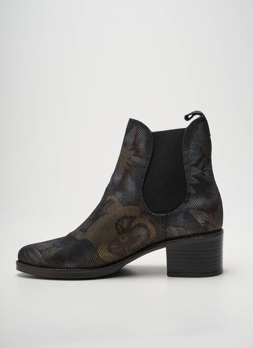 Botine/ghete țesătură satinată toc de 4 la 6 cm argintiu PINTO DI BLU femme