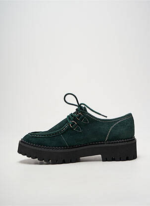 Derby-uri vârf rotund toc de 4 la 6 cm verde METAMORF'OSE femeie