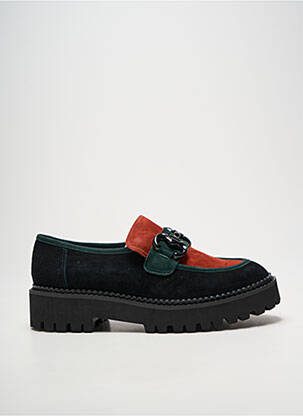 Mocasini vârf rotund toc de 4 la 6 cm negru METAMORF'OSE femeie