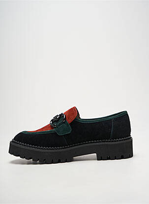 Mocasini vârf rotund toc de 4 la 6 cm negru METAMORF'OSE femeie