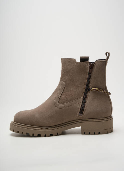 Botine/ghete toc mic toc plat până la 3 cm gri GOODSTEP femme