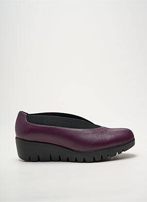 Balerine material neted toc plat până la 3 cm violet WONDERS femeie