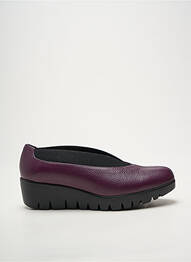 Balerine material neted toc plat până la 3 cm violet WONDERS femme