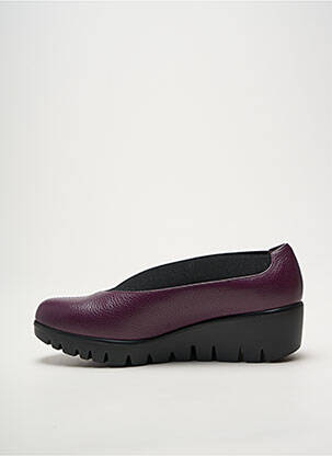Balerine material neted toc plat până la 3 cm violet WONDERS femeie