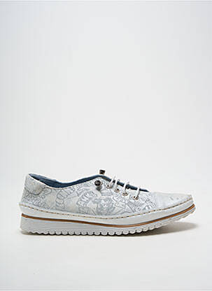 Adidași imprimare toc plat până la 3 cm argintiu ANDREA CONTI femme