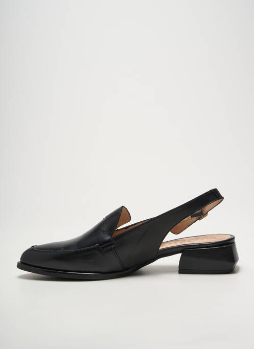 Mocasini toc mic toc plat până la 3 cm negru WONDERS femme