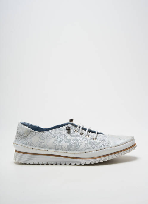 Adidași imprimare toc plat până la 3 cm argintiu ANDREA CONTI femme