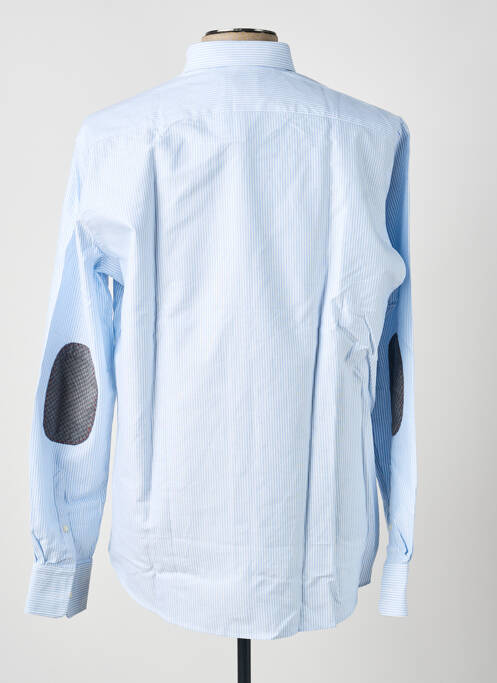 Cămașă cu mâneci lungi imprimeu dungi albastru CARNET DE VOL homme