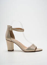 Sandale/pantofi decupați țesătură satinată toc de 7 la 9 cm auriu TAMARIS femme